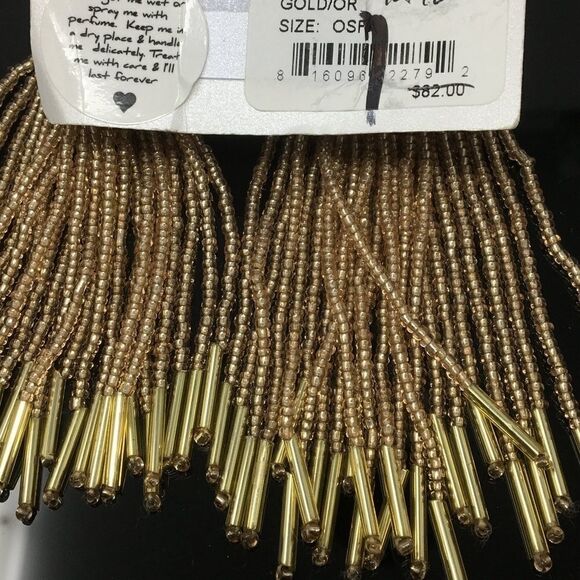 New Vanessa Mooney Beaded Drop Earrings (G1) - Picture 3 of 3